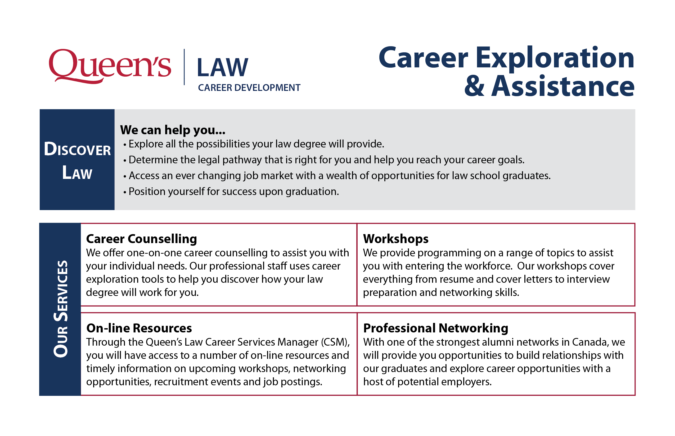 JD Career Development Queen's Law